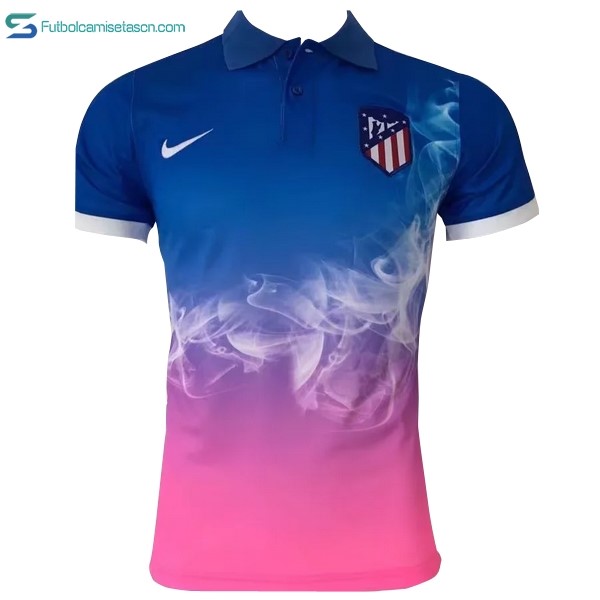 Polo Atlético de Madrid 2017/18 Azul Rosa